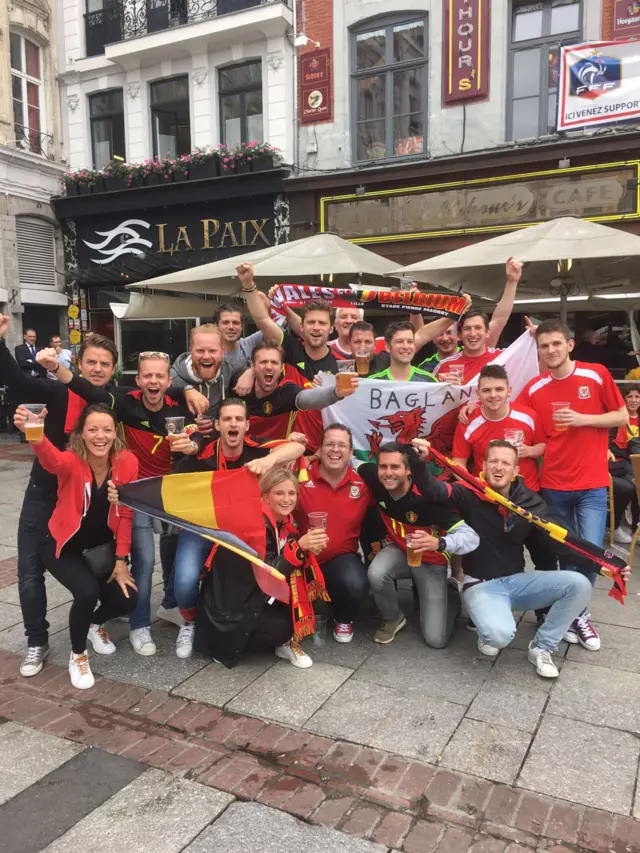 Baglan boys and girls in Lille