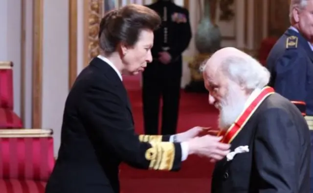 Sir Geoffrey Hill was knighted in 2012