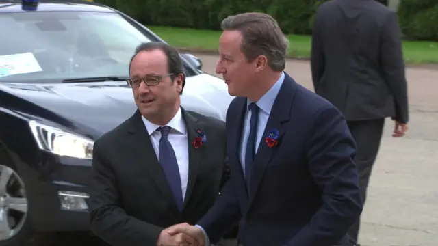 Francois Hollande and David Cameron