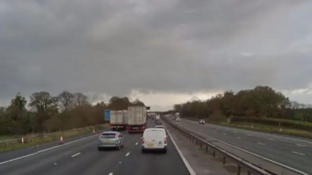 M6 between junctions 18 and 19