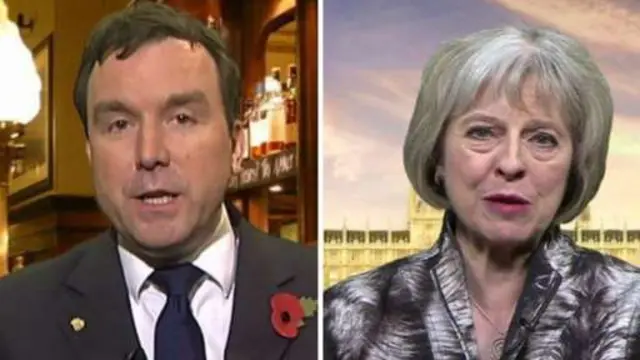 Andrew Griffiths and Theresa May