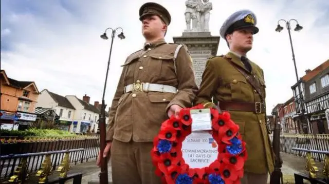 The Somme anniversary is remembered in Cannock today