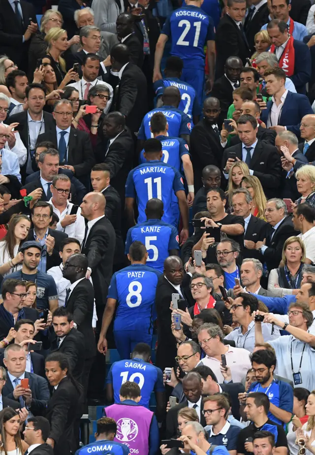 France collect their medals