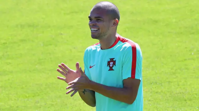 Pepe in training