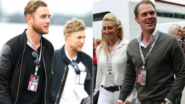 Stuart Broad, Joe Root and Danny Willet