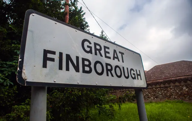 Great Finborough sign