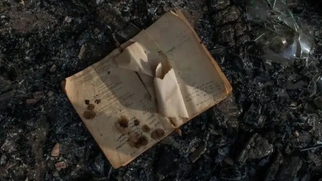 Burnt book in South Africa