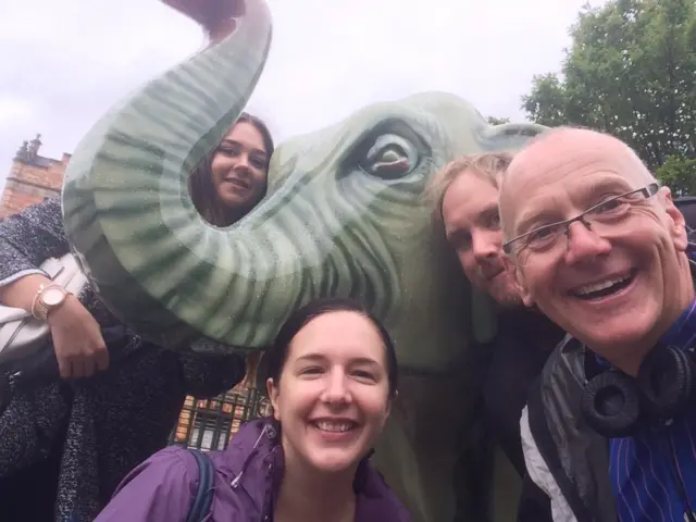 Elephant selfie