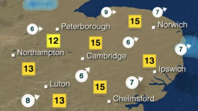 Overnight weather map