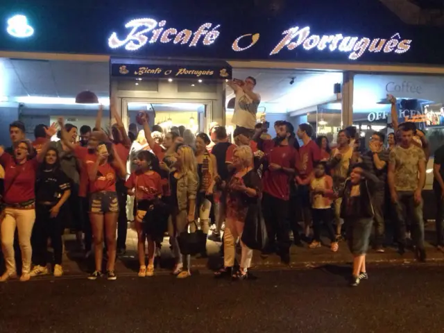 Portugal celebrations on Norwich Road