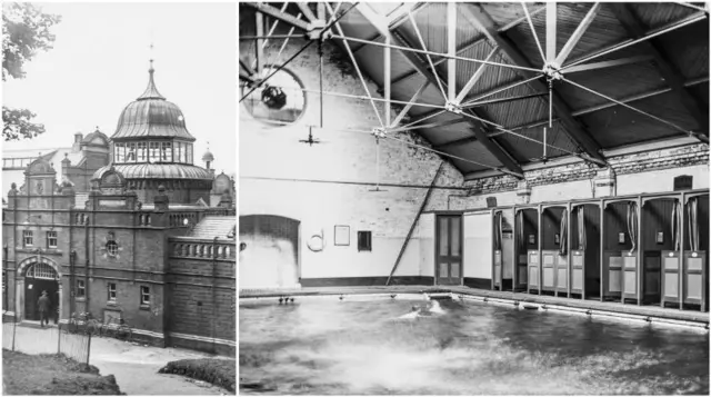 Old photos of Shrewsbury swimming pool