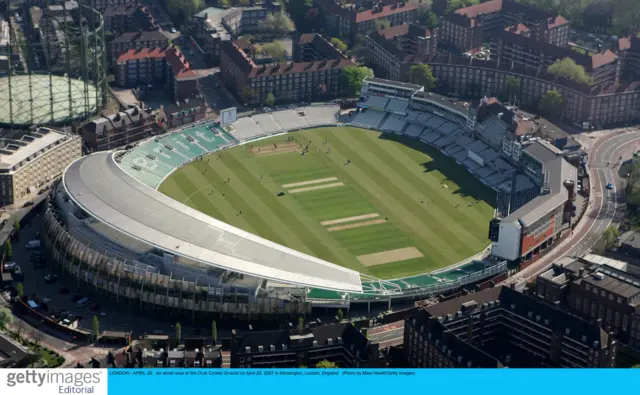 Oval cricket ground