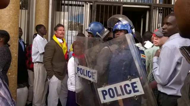 Police in Harare