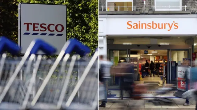 Sainsbury's and tesco