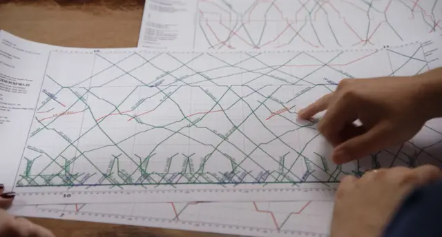Network Rail timetable graph