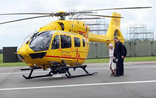 The Queen and the Duke of Cambridge