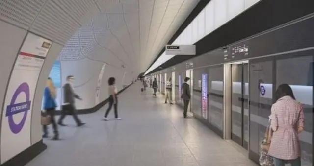 CGI of new Crossrail station