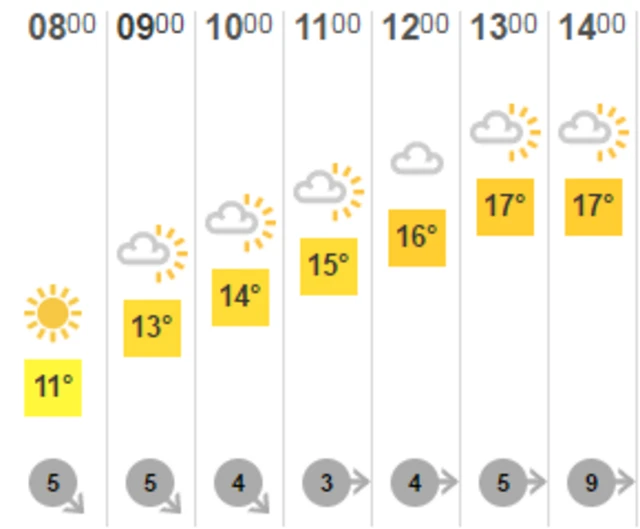 Weather graphic