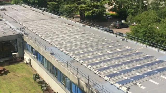 Solar panels on Shirehall