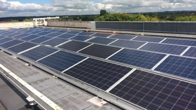 Solar panels on Shirehall