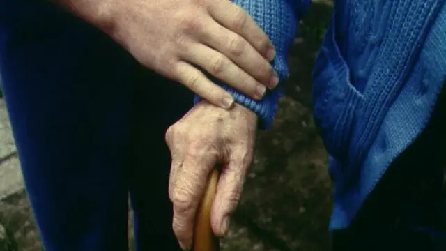 Elderly patients and hands