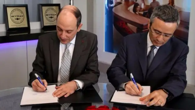 Akbar Al Baker (left) and Marco Rigotti