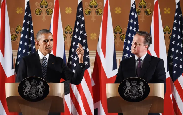 President Obama with David Cameron