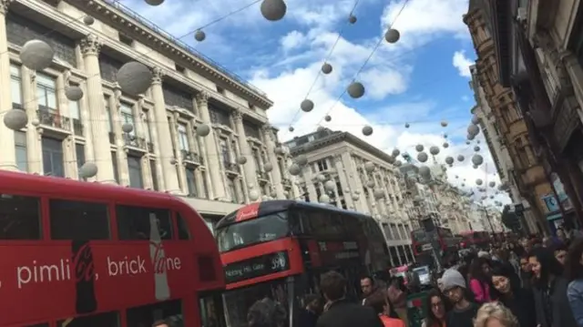 Buses on Oxford Street