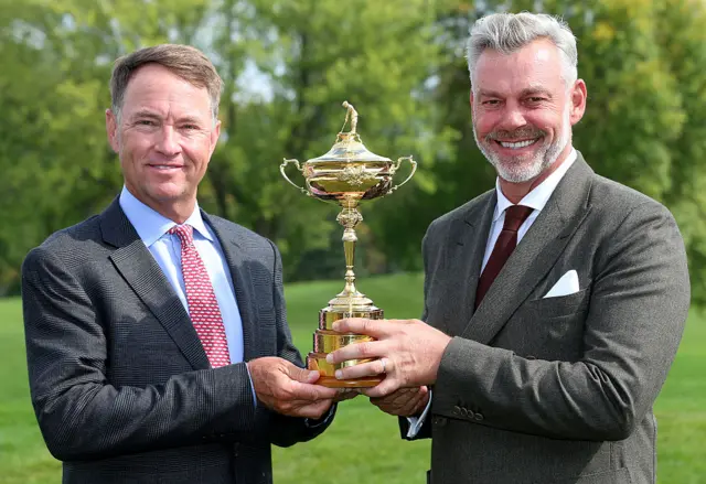 Davis Love and Darren Clarke