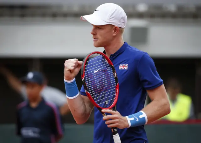 Kyle Edmund of Great Britain