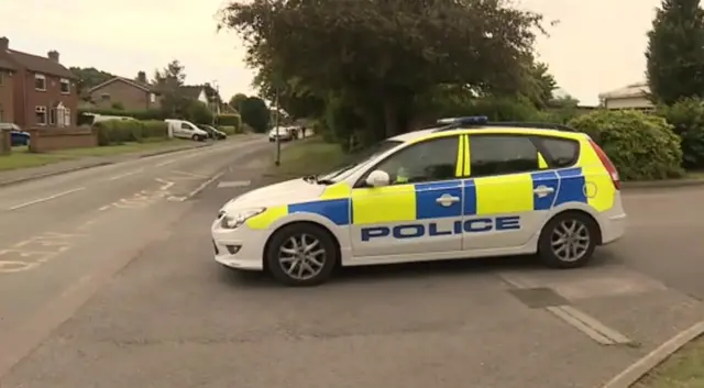 Police car leaves Bottisham Village College