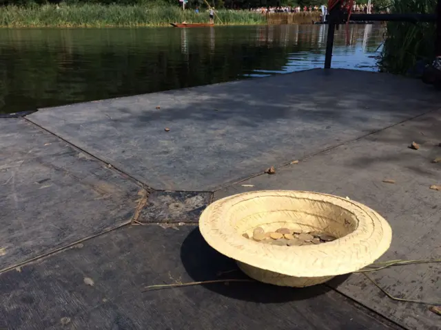 Hat for tips after punting trips