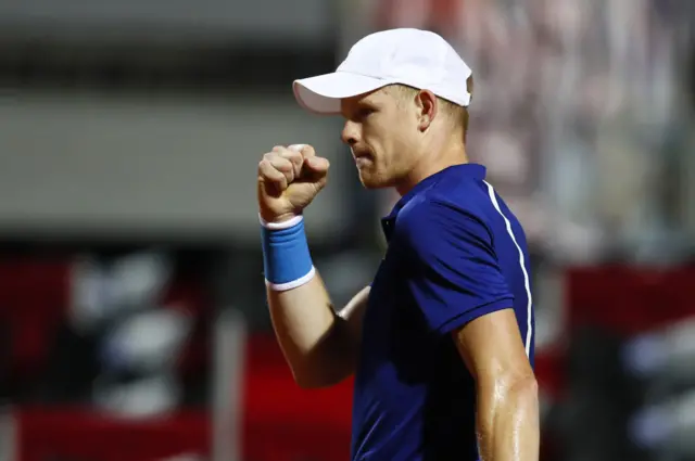 Kyle Edmund celebrates