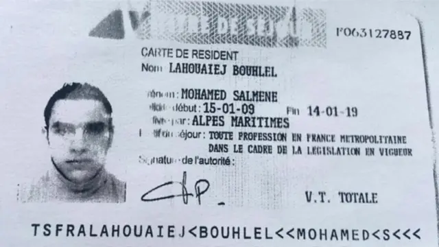 Mohamed Lahouaiej Bouhlel ID card