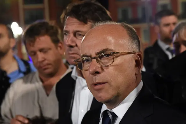 French Interior Minister Bernard Cazeneuve tells reporters July 15, 2016