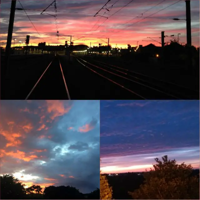 Red Skies across North Yorkshire