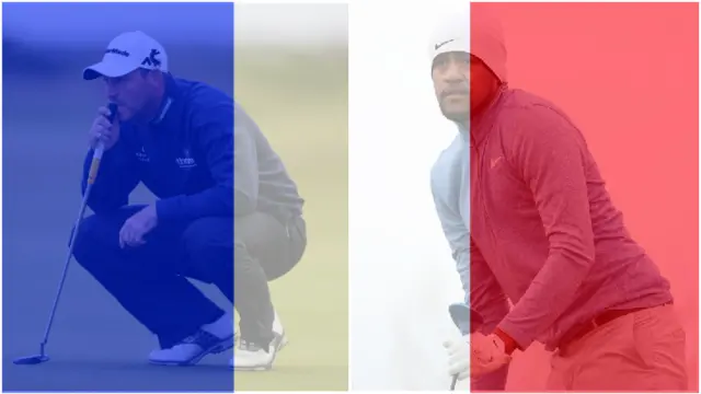 David Howell. Tony Finau and a French flag