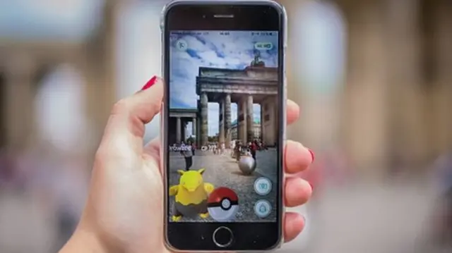 Pokemon Go app game on a mobile phone