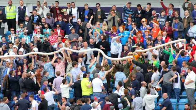 Cricket crowd