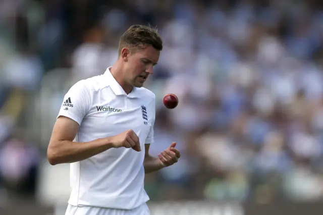 Jake Ball in action for England