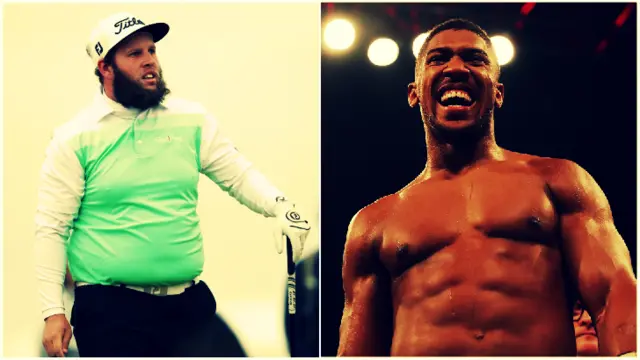 Andrew Johnston and Anthony Joshua