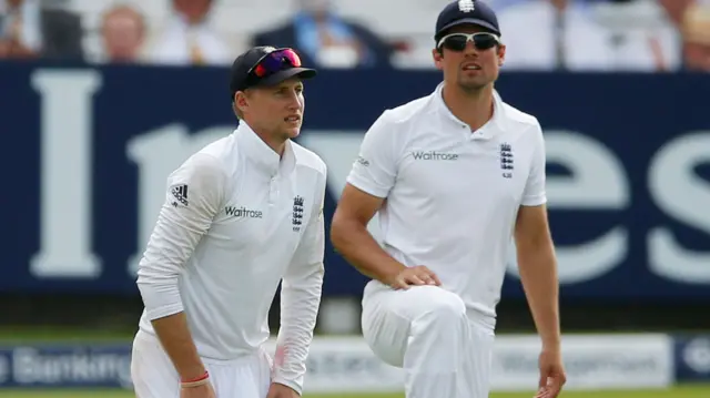 Joe Root and Alastair Cook