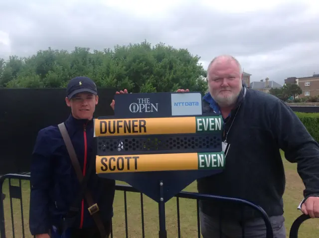 BBC reporter Ged Scott on first tee