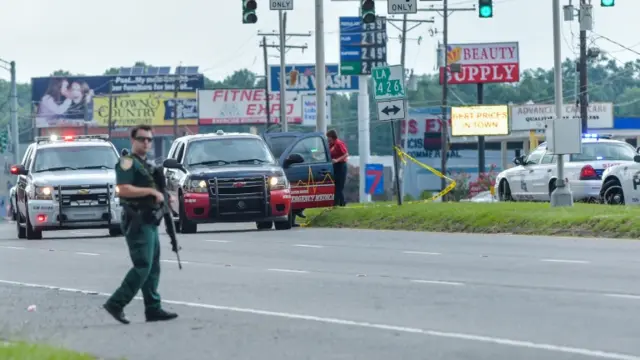 Baton Rouge shooting scene