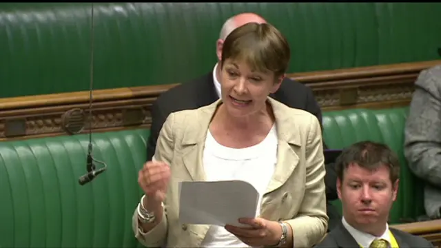 Earlier in the debate Green MP Caroline Lucas