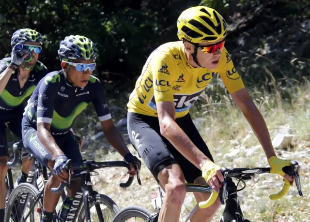 Chris Froome and Nairo Quintana