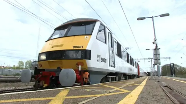 Abellio Greater Anglia train pulling in to station