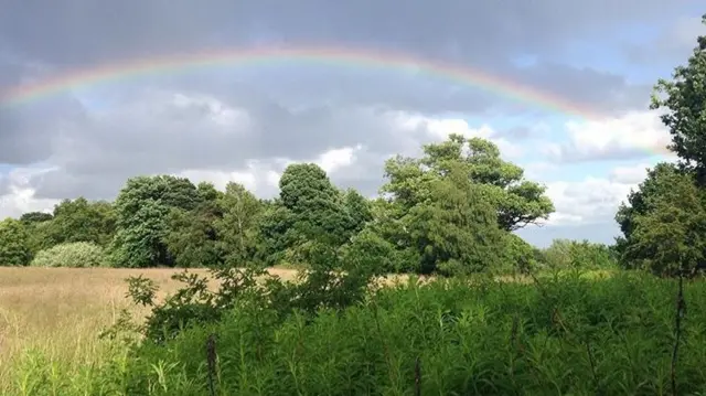 Rainbow over Bunny Hill, Clayton