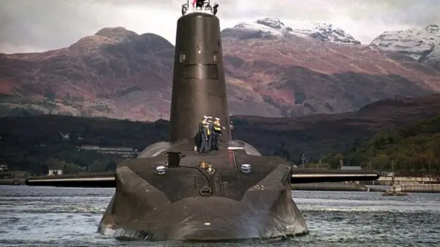 The Royal Navy's Vanguard nuclear submarine