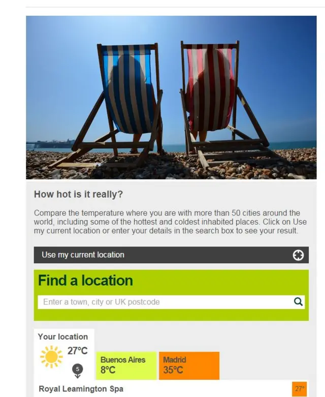 BBC temperature checker